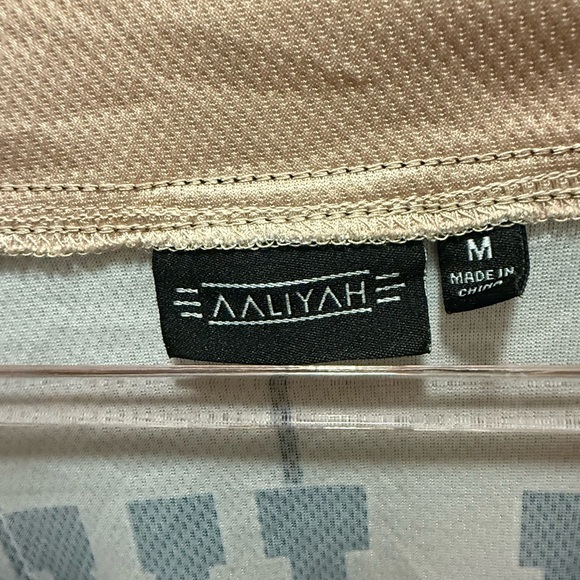 Aaliyah Pinstripe Baseball Jersey- Size M - Picture 6 of 9